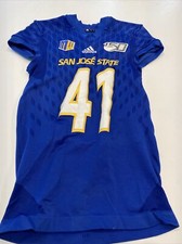 Game Worn Used adidas San Jose State Spartans SJSU Football Jersey 1 Large #41