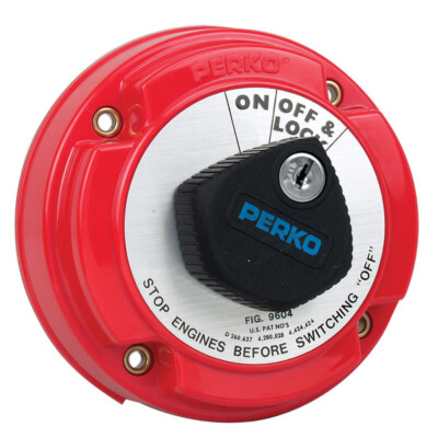 Perko Medium Duty Main Battery Disconnect Switch w/Alternator Field Disconnect &