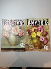 Vintage HOW TO DRAW AND PAINT FLOWERS/PASTELS by Walter Foster