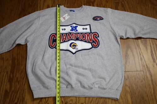 Vintage SPL 28 St Louis Rams 1999 Champions Crewneck Sweatshirt Size XL - NWT - Picture 4 of 13
