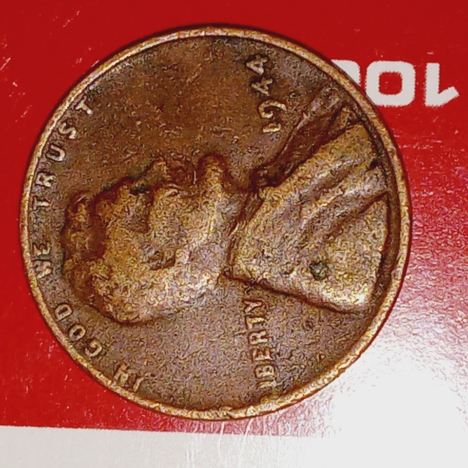 1944 wheat penny, no mint mark, L In Liberty Is On rim, on the reverse side the. - Image 2 of 2