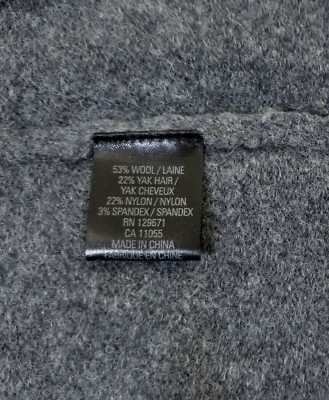 NWT 360 Sweater Rachel Wool,Yak Hair Blend Long Cardigan Charcoal