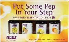Now Foods Put Some Pep In Your Step Uplifting Essential Oils Kit 4-10 mL Oil