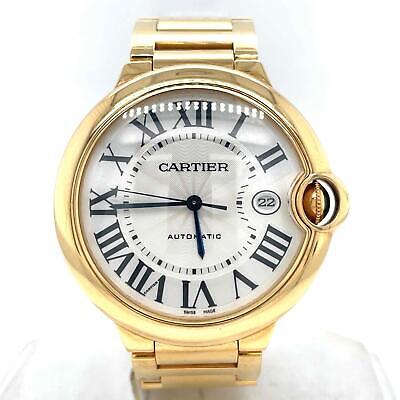 Cartier Ballon Bleu 42 Yellow Gold Automatic Mens Watch W69005Z2