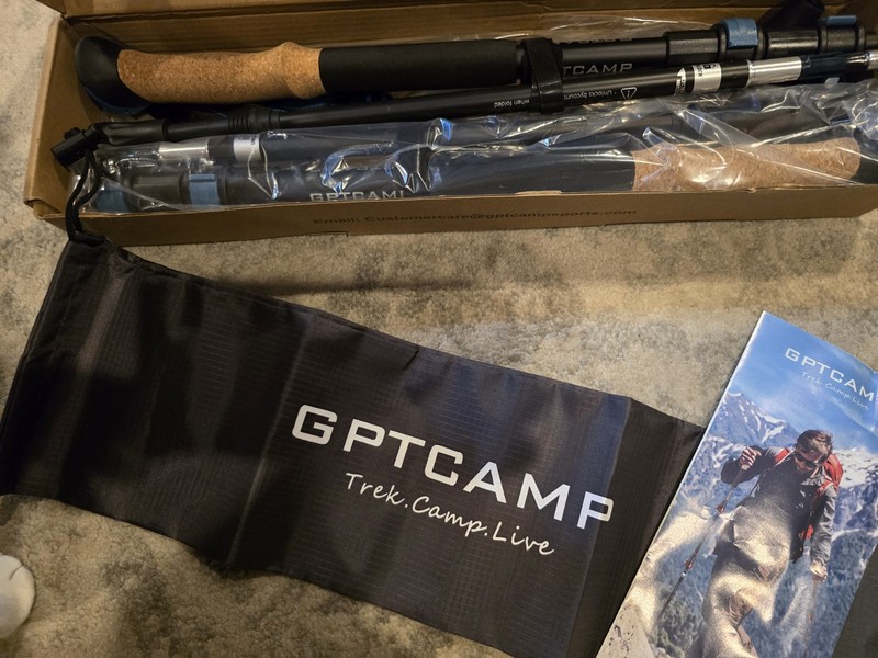 GPTCAMP Walking Sticks,Trekking Poles Collapsible Hiking Poles, Lightweight Fold