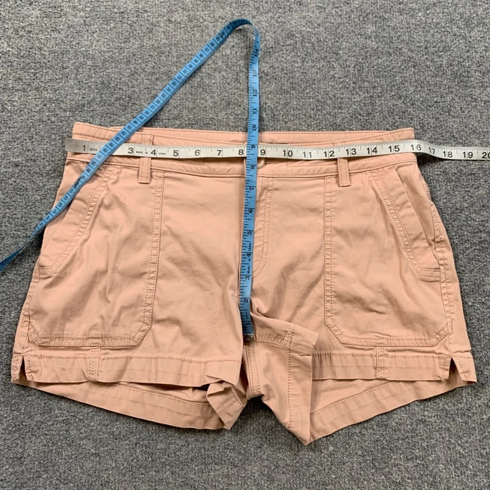 Shorts feminino Prana 8 prímula mistura de algodão orgânico Elle Stretch - Imagem 4 de 4