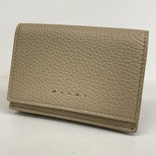 Preowned MARNI VENICE Tri-Fold Wallet PFMOW02Q04 Authentic