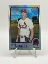 2022 Topps Heritage Refractor Jack Flaherty #490 /673 St. Louis Cardinals