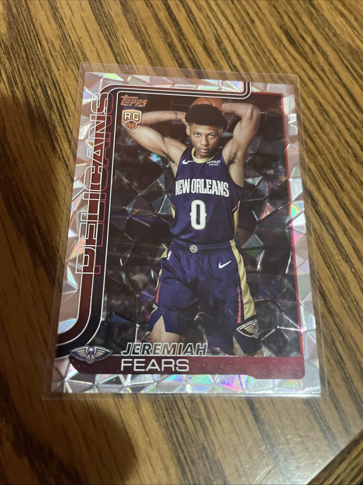 2025-26 Topps Basketball Jeremiah Fears Diamante SP RC #207 Pelicans 