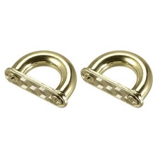 Arch Bridge Buckle, 2Pcs 27mm D-Ring Connector Buckles for Bag Hanger DIY, Gold