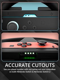 Black Steering Wheels for Joy-Con Controllers - Twin Pack