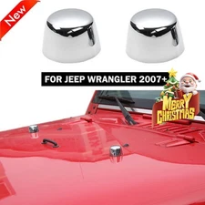 Front Engine Hood Cover Trim for Jeep Wrangler JK JKU 2007-17 Accessories Chrome