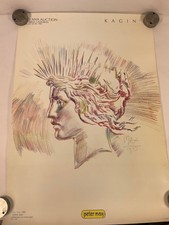 Affiche ancienne vente aux enchères Peter Max "Liberty Lady" Kagin's Ana (#10)
