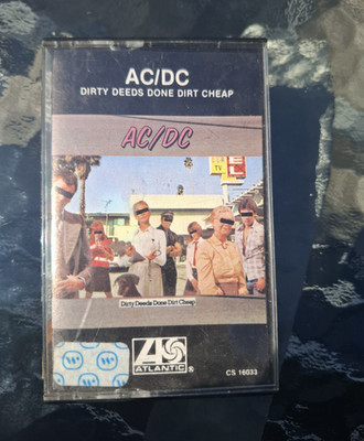 AC/DC Dirty Deeds Done Dirt Cheap Musikkassette Atlantic CS 16033 1976