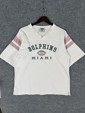 Vintage Miami Dolphins Jersey T Shirt Mens Large NFL Lee Sport 90s Football