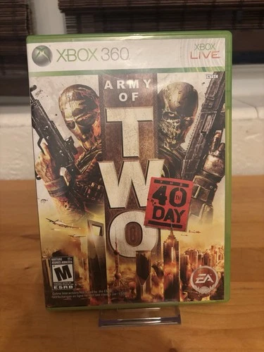 Army of Two: The 40th Day (Xbox 360, 2010)Complete in Box CIB - Tested & Working