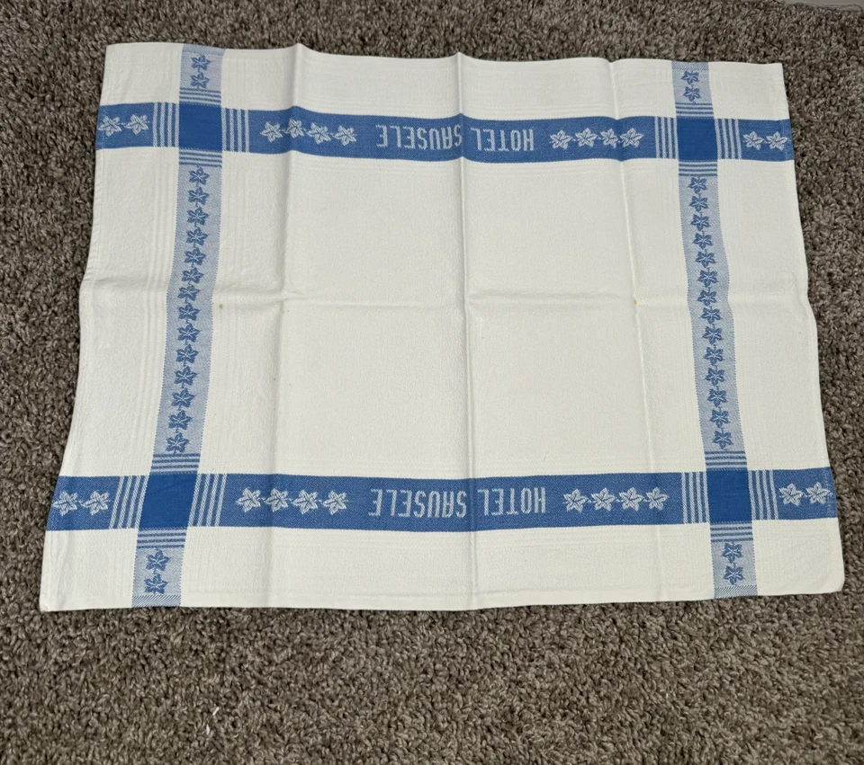 Vintage Hotel Cloth Napkins Hotel Sausele Terminus Napoli Albergo Union-Venezia - Image 2 of 4