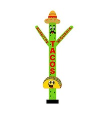 20ft Tacos Air Inflatable Dancer Puppet with Sombrero Hat - Eye-Catching Taco...