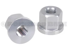 3/8" X 26T REGULAR bicycle axle nuts 7075 aluminum (PAIR) SILVER