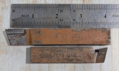 2 Lathe Bits, AR 10 370 USA & SE10 370 USA - USED - Image 1 of 4