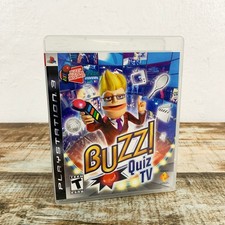 Buzz! Quiz TV (Playstation PS3) CIB Complete w/ Manual - No Buzzers, Tested