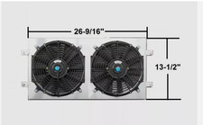 ALUMINUM Shroud & fans FOR 1995-1999 SUBARU LEGACY OUTBACK/LSi 96 97 98 New