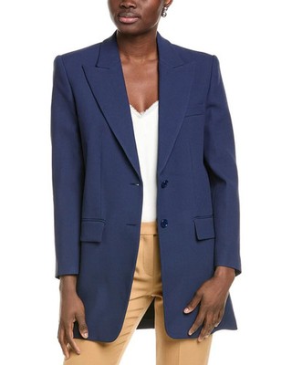 NEW, Michael Kors Collection SABLE BOYFRIEND JACKET in Navy Size 10 #SJ2003