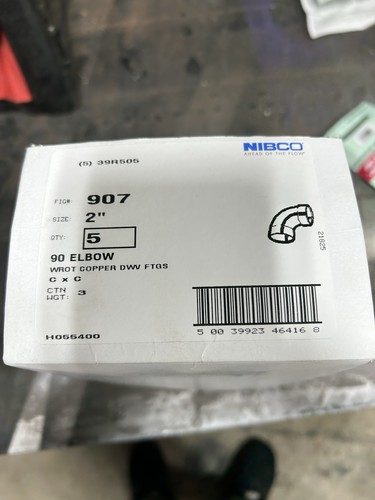 2” copper 90 degree elbow. Box of 5