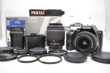 N MINT w/Box PENTAX K-S2 Black/Orange 20.1MP Digital SLR Camera 2 Lenses Japan