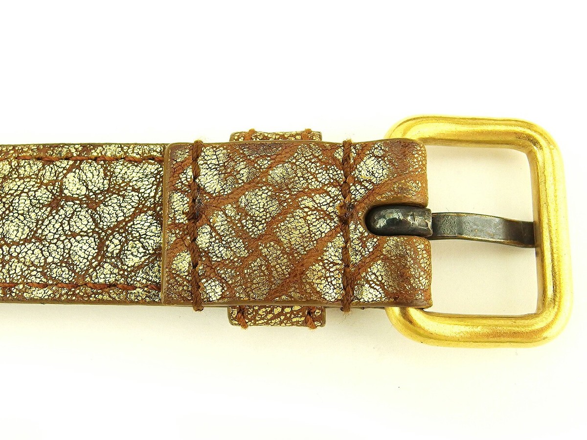 MIUMIU belt Gold Brown Silver Women Authentic secondhand | eBay display picture 3