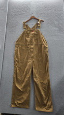 Dickies Men Pants 48X30 Brown Overalls Canvas Workwear Straight 30" Inseam