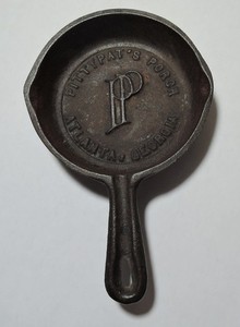 Vintage PITTYPAT'S PORCH Mini Cast Iron Skillet Advertising Fry Pan