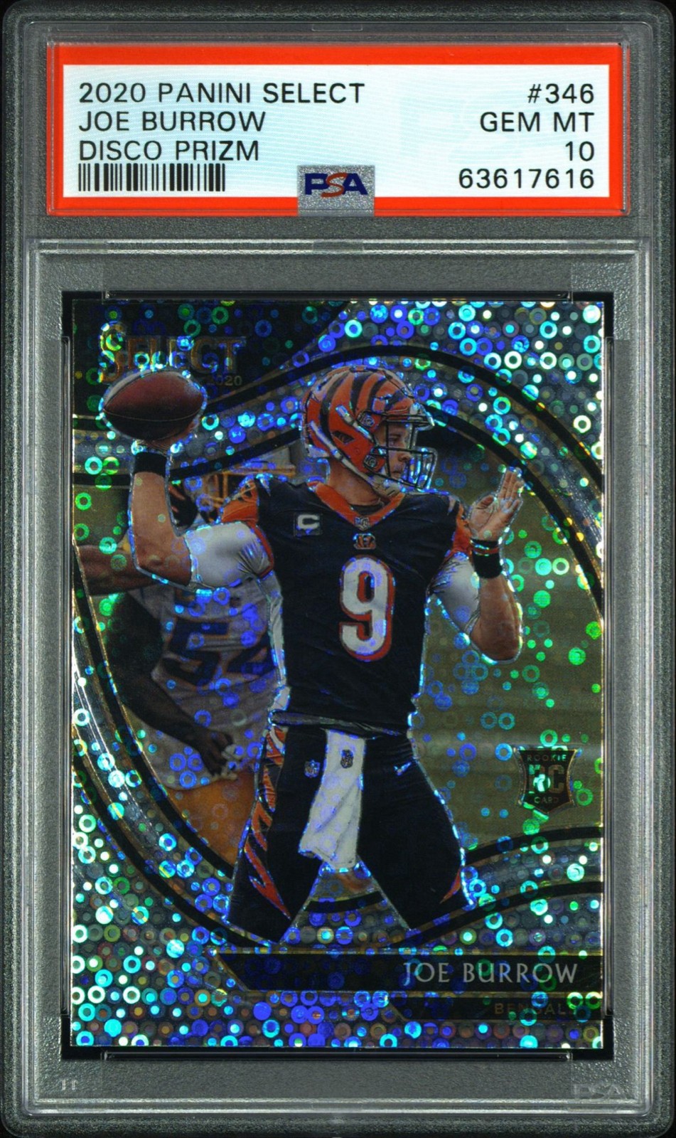 2020 Panini Select - Field Level Joe Burrow #346 Disco Prizm (RC)