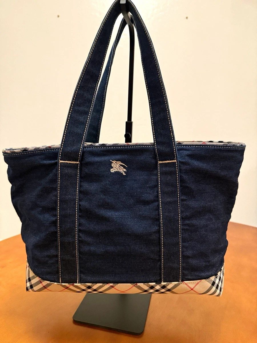 25+ Burberry Denim Exterior Bags & Handbags for Women for sale