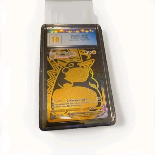 CGC 10 Pristine Pokemon Pikachu Vmax TG 29 Old Label