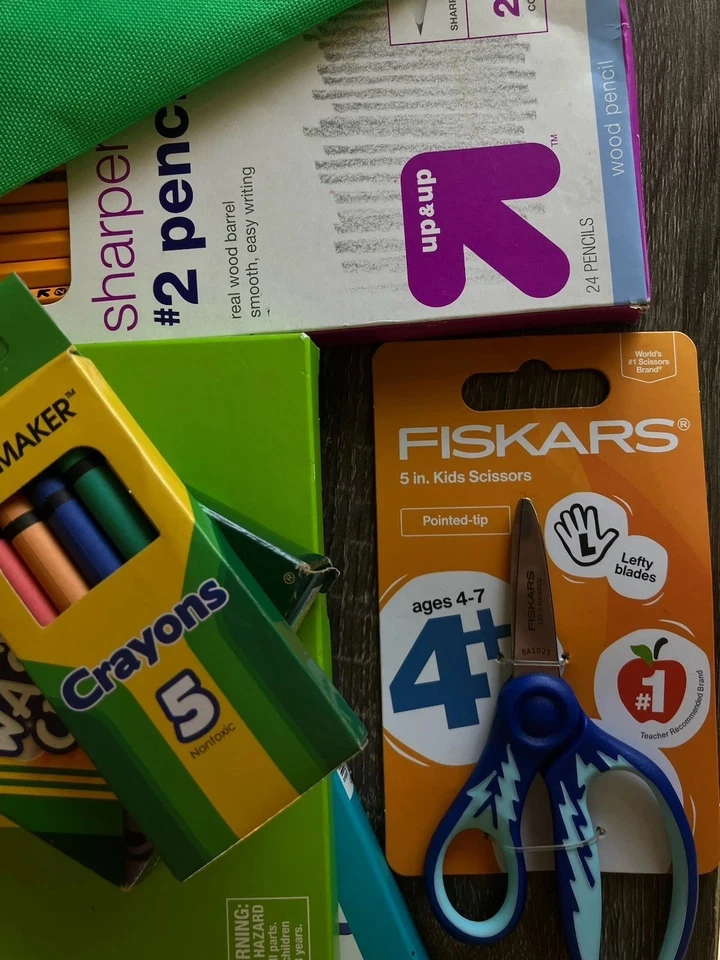 Juego de suministros escolares de jardín de infantes para niños niños hogar aula nuevo 13psc Foto 3 de 4