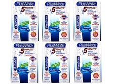 Plus White 5 Minute Speed Whitening System Teeth Whitening Gel and Rinse 6 Pack