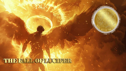 Liberia 2026 - THE FALL OF LUCIFER 1/1000 Oz Gold Coin in Card 12$ - 9999 MINTED