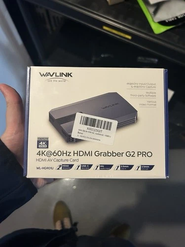 WAVLINK 4K HDMI Video Capture Card, USB Grabber, VRR, HG901U