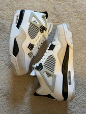 Air Jordan 4 Retro WhiteBlack-Neutral Grey US MEN 12