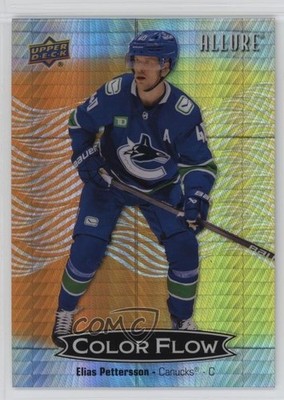 2024 Allure Color Flow Orange Yellow Spectrum /199 Elias Pettersson #CFL-20 9bg