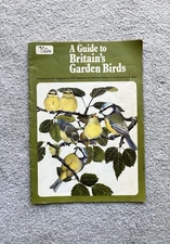 Vintage RSPB Leaflet/pamphlet - A Guide To Britain’s Garden Birds - rare