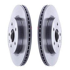 Brembo Pair Set Of 2 Rear Coated Disc Brake Rotors For Buick Cadillac Chevy Saab