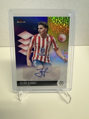 2026 Topps Finest UCC Julián Álvarez Atlético Madrid Auto 19/75 JERSEY MATCH💥