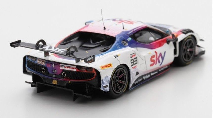 Ferrari 296 GT3 replica 24h Spa 2024 en résine Look Smart 1/43
