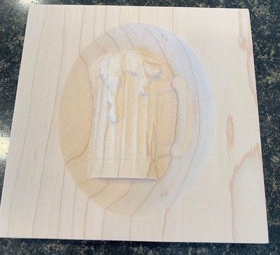 Mug of Beer Engraving Trim Wood Corner Trim Block Door Trim Block Window Trim