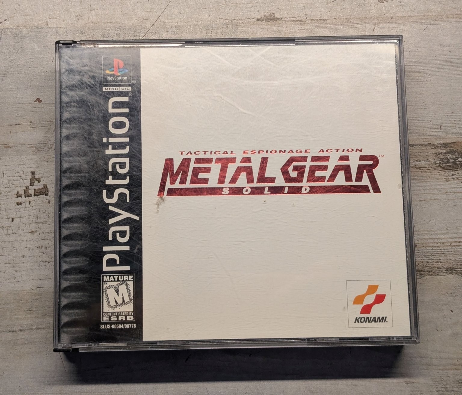Metal Gear Solid PlayStation 1 Video Game