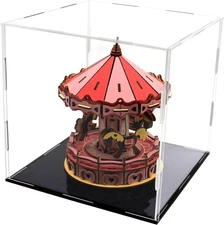 Acrylic Display Case 6x6x6 Inch Dustproof Showroom for Figurines Collectibles