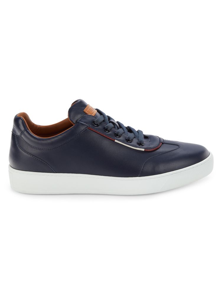 Bally Baxley Men's Calf Plain Leather Sneakers Shoes Ink US 12.5