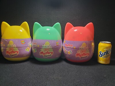 NEW!  (3) Squishmallows Mystery Squad LIMITED 8 in. UNOPENED BIG Easter Egg 2024